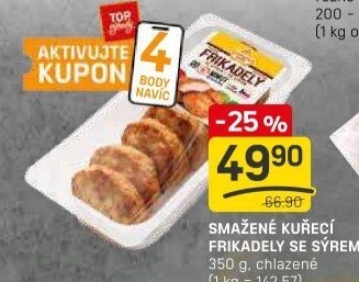 Smažené kuřecí Frikadely se sýrem Vodňanské kuře