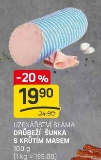 Šunka drůbeží s krůtím masem Sláma