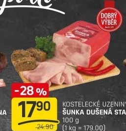 Šunka dušená standard Kostelecké uzeniny