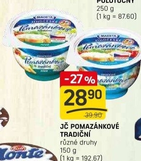 Tradiční pomazánkové Jihočeské Madeta