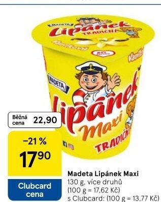 Dezert Lipánek Madeta