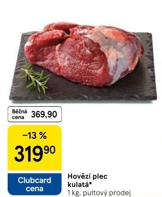 Hovězí plec kulatá - falešná svíčková