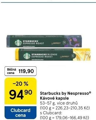 Kapsle Nespresso Starbucks