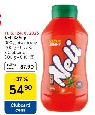 Kečup bez lepku Neli