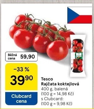 Rajčata koktejlová Tesco