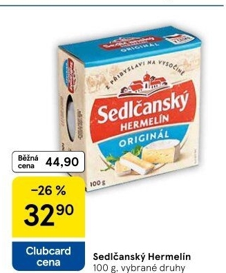 Sýr Hermelín Sedlčanský