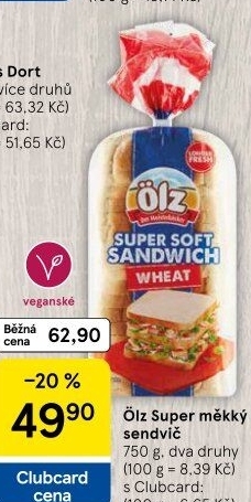 Toustový chléb Sandwich Soft Ölz