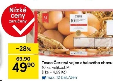 Vejce M Tesco