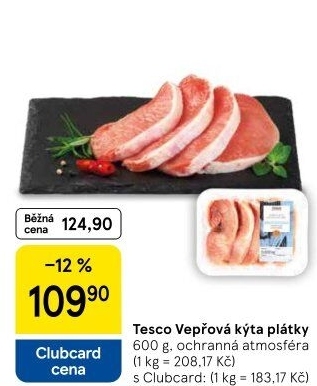 Vepřová kýta bez kosti Tesco
