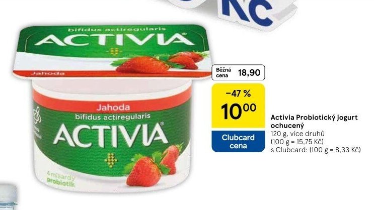 Activia Probiotický jogurt ochucený