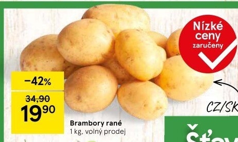 Brambory konzumní rané