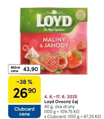 Čaj ovocný Loyd