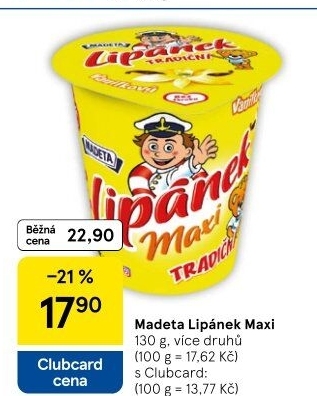 Dezert Lipánek Madeta