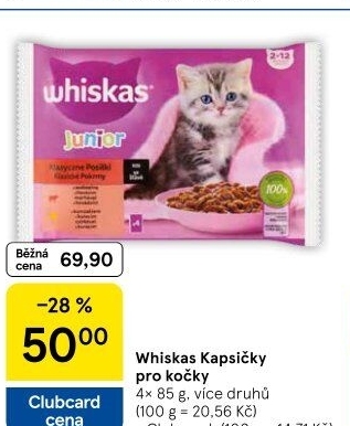 Kapsičky pro kočky Whiskas