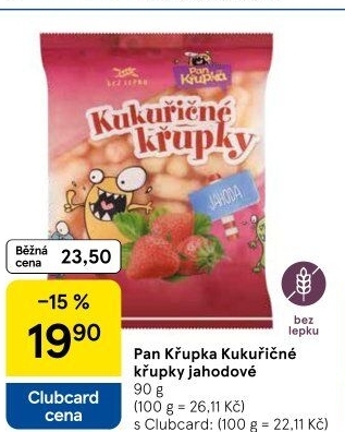 Křupky kukuřičné ochucené bez lepku Pan Křupka Rej