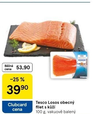 Losos obecný filety Tesco