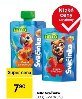 Ovocná kapsička Svačinka Hello