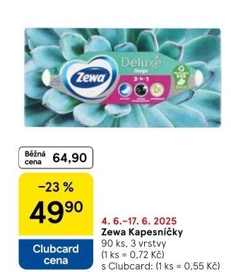 Papírové kapesníčky 3vrstvé Zewa - box