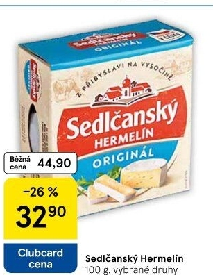 Sýr Hermelín Sedlčanský