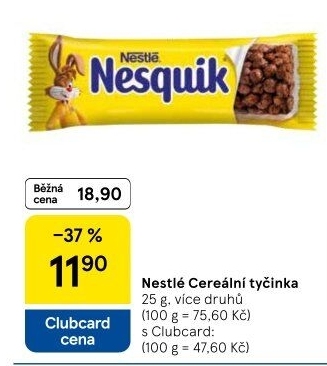 Tyčinka cereální Nestlé