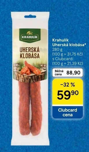 Uherská klobása Krahulík