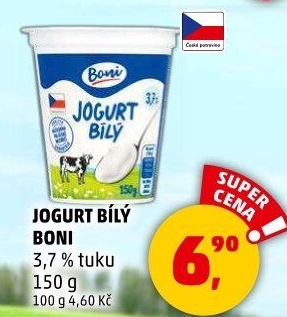 Bílý jogurt Boni
