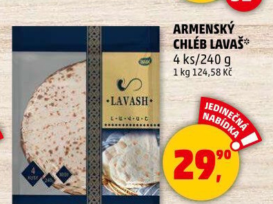 Chléb arménský Lavaš Arax