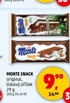 Dezert mléčný Monte Snack Zott