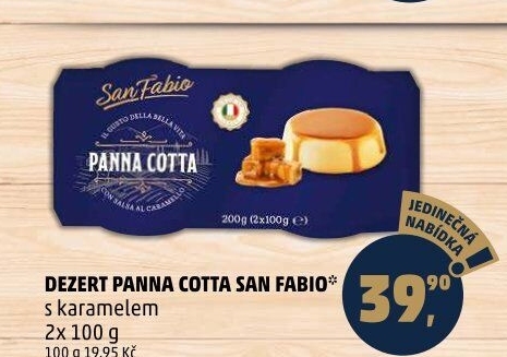Dezert Panna Cotta San Fabio