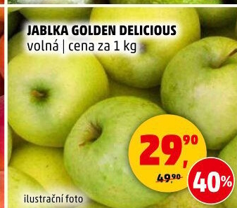 Jablka Golden Delicious