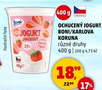 Jogurt ochucený Boni
