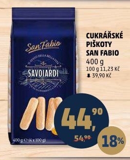 Piškoty cukrářské Savoiardi San Fabio