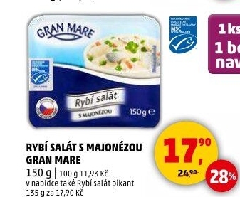 Rybí salát s majonézou Gran Mare