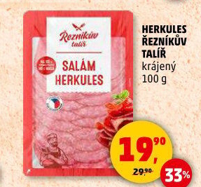 Salám Herkules Řezníkův talíř