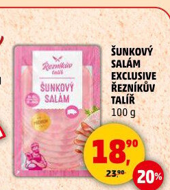 Salám šunkový exclusive Řezníkův talíř