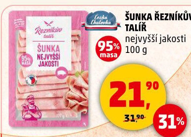 Šunka nejvyšší jakosti Řezníkův talíř