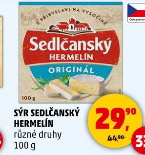 Sýr Hermelín Sedlčanský