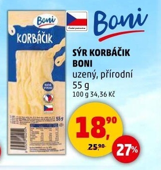 Sýr Korbáčky Boni