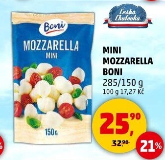 Sýr Mozzarella třešinky Boni