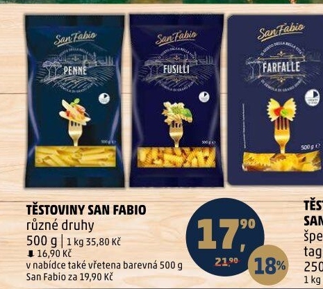 Těstoviny San Fabio