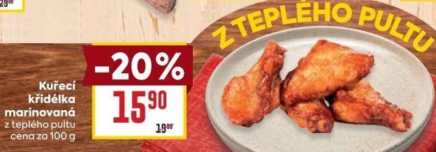 Kuřecí křídla pečená marinovaná