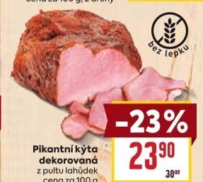 Kýta dekorovaná pikantní