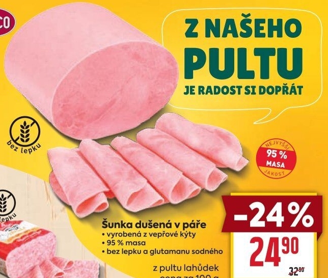 Šunka dušená nejvyšší jakosti LE&