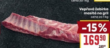 Žebra vepřová na gril