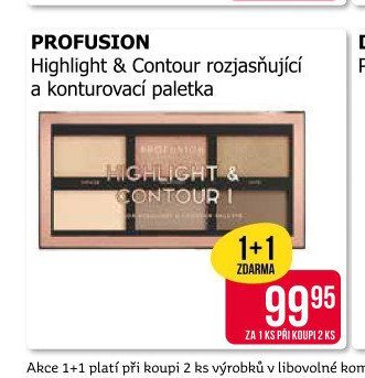 PROFUSION Highlight & Contour rozjasňující a konturovací paletka