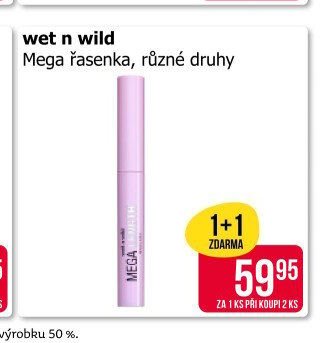 wet n wild Mega řasenka, různé druhy