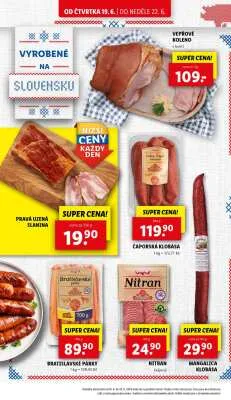 akční leták Lidl 19.6.2025-22.6.2025