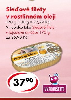Sleďové filety v rostlinném oleji