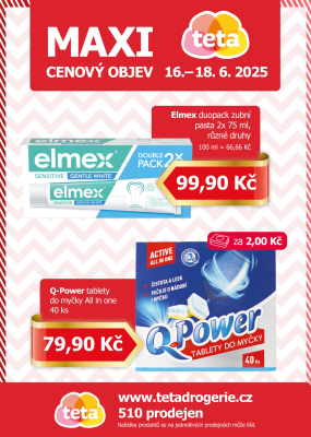 akční leták Teta drogerie 16.6.2025-18.6.2025