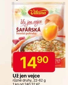 Instantní polévky Už jen vejce Vitana
